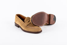 Load image into Gallery viewer, Unlined Penny Loafer - Suede - Handsewn