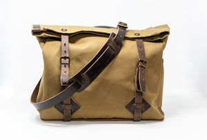 Gaston tool bag – “Musette” - Dark Khaki stonewashed